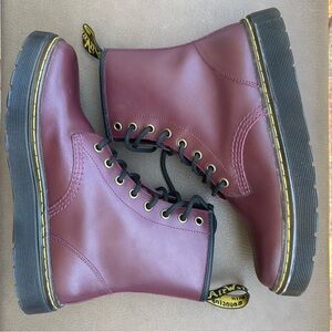 Maroon Dr Martens 1460 size 8